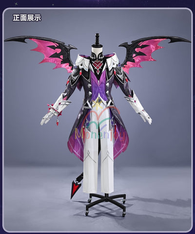 Monenjoy　原神　ドゥリン/Durin　コスプレ衣装 　翼＋尻尾追加　Genshin Impact　 初期衣装—星の贈り物　魔女会　コスチューム　 MONENJOY