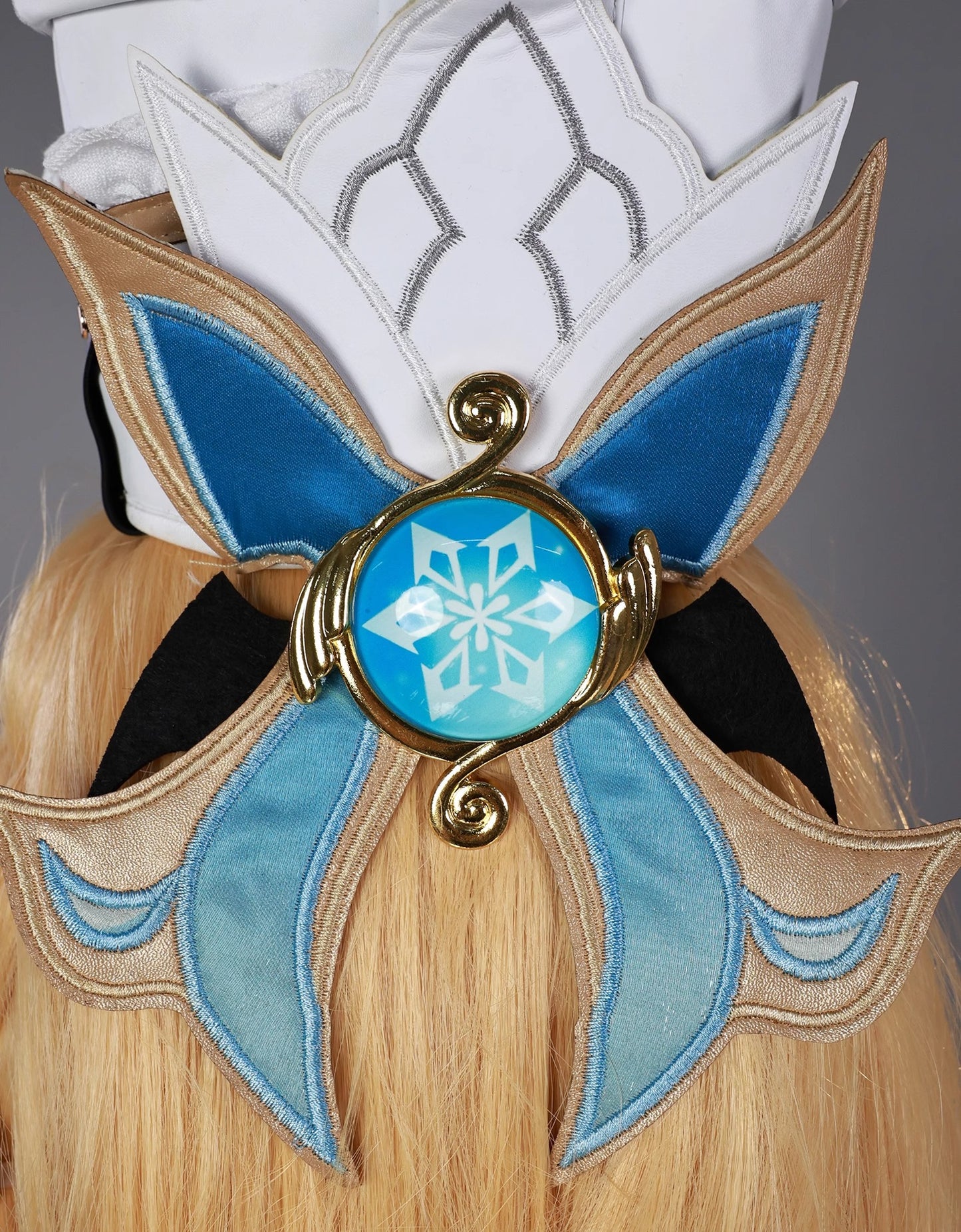 Monenjoy 原神　エスコフィエ　コスプレ衣装　 Escoffier　コスチューム　ワンピース　洋服　帽子付　3d樹脂アクセサリー　G1199 - Monenjoy