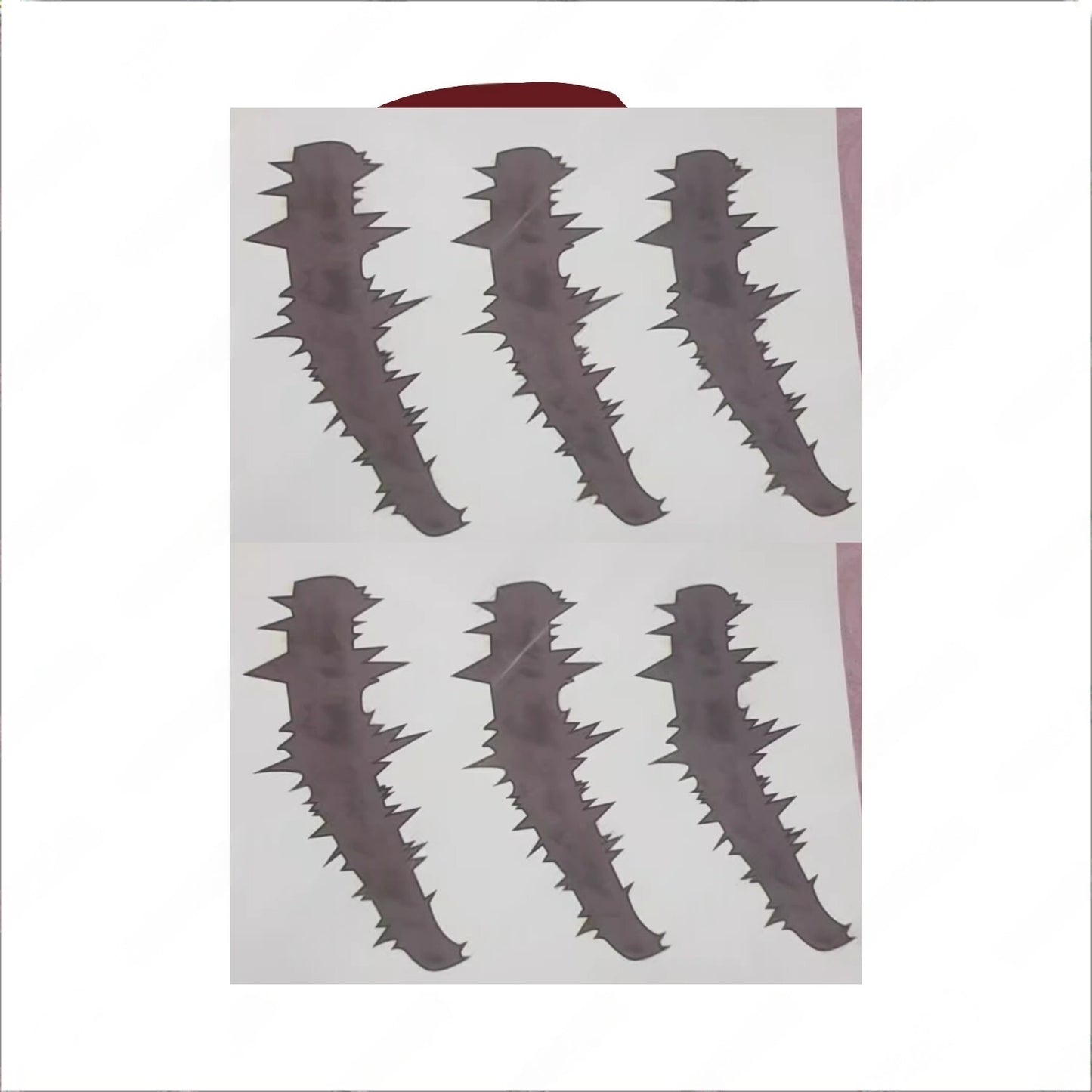 monenjoy Demon Slayer Tanjiro Tattoo Sticker Demon Slayer Demon Cosplay Accessories Flower Scar Sticker Face Demon Swordsman Spider Demon Set Goods Popular Stylish Decoration Fashion Halloween Event Equipment 