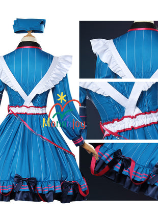 Monenjoy プロセカ 朝比奈まふゆ コスプレ衣装　feat.こぎみゅん　恒常服　ドレス　イベントGs1325 - Monenjoy