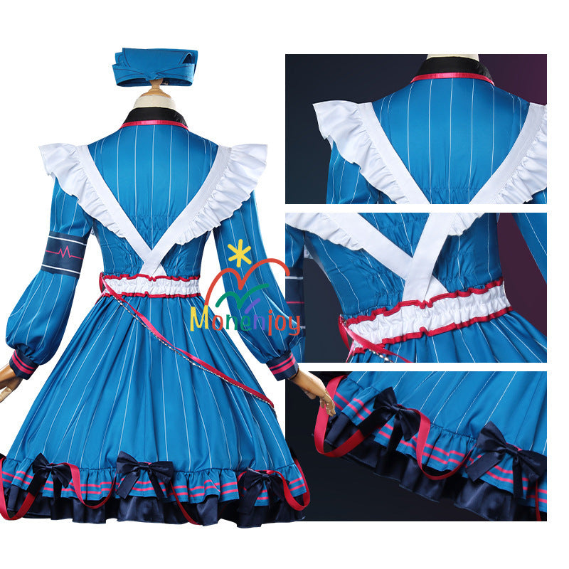 Monenjoy プロセカ 朝比奈まふゆ コスプレ衣装　feat.こぎみゅん　恒常服　ドレス　イベントGs1325 - Monenjoy