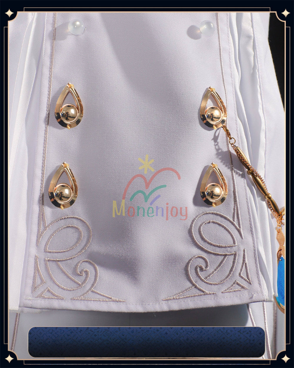 Monenjoy　原神　フリーナ　コスプレ衣装　Furina　初期衣装—伶優の戴冠式　コスチューム　金属製パーツ MONENJOY