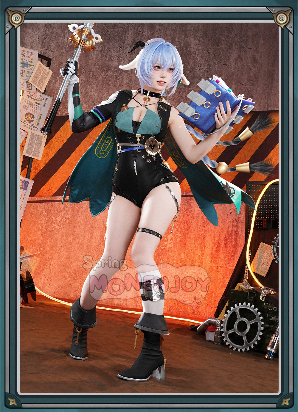 Monenjoy ゼンゼロ リュシア・エロウェン コスプレ衣装 金属パーツ