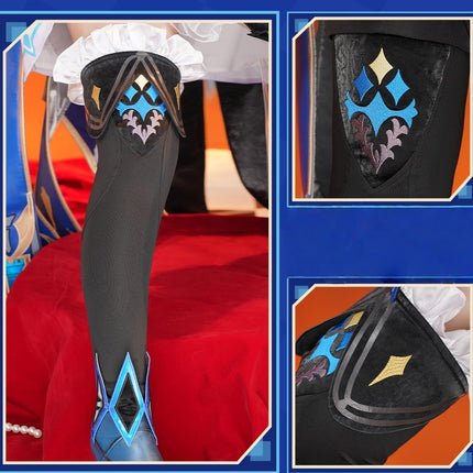 Monenjoy Cerydra Cosplay Costume from Collapse Star Rail (Wings Included, Staff Included) for Halloween Events