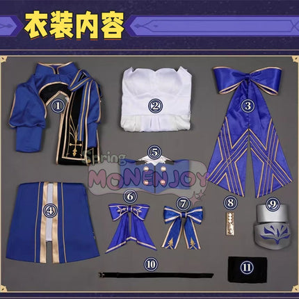 Monenjoy 崩壊スターレイル セイバー Saber　コスプレ衣装　ワンピース　戦闘服　ブルー色　イベントGS1423 - Monenjoy