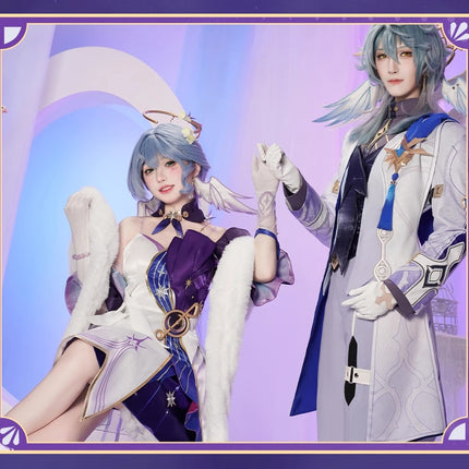 Monenjoy 崩壊スターレイル ロビン 洋服　礼服　コスプレ衣装　ワンピース　豪華3ｄアクセサリー　道具＋ウィッグ追加購入可能 - Monenjoy