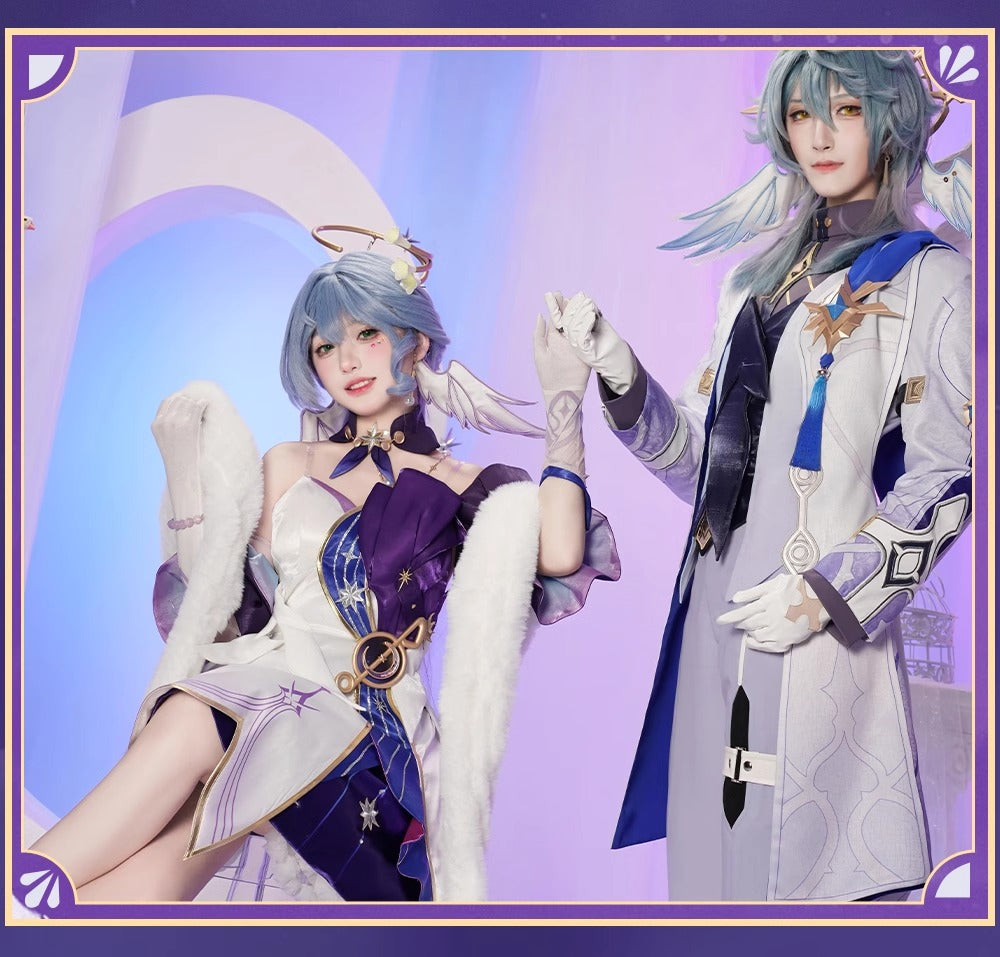 Monenjoy 崩壊スターレイル ロビン 洋服　礼服　コスプレ衣装　ワンピース　豪華3ｄアクセサリー　道具＋ウィッグ追加購入可能 - Monenjoy