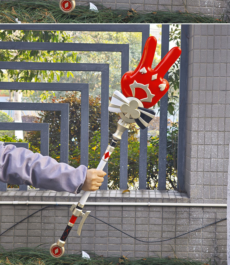 Monenjoy  崩壊スターレイル  火花 じゃんけん手杖 PU版 　コスプレ道具　100cm　軽量　丈夫　耐久　武器モデル MONENJOY