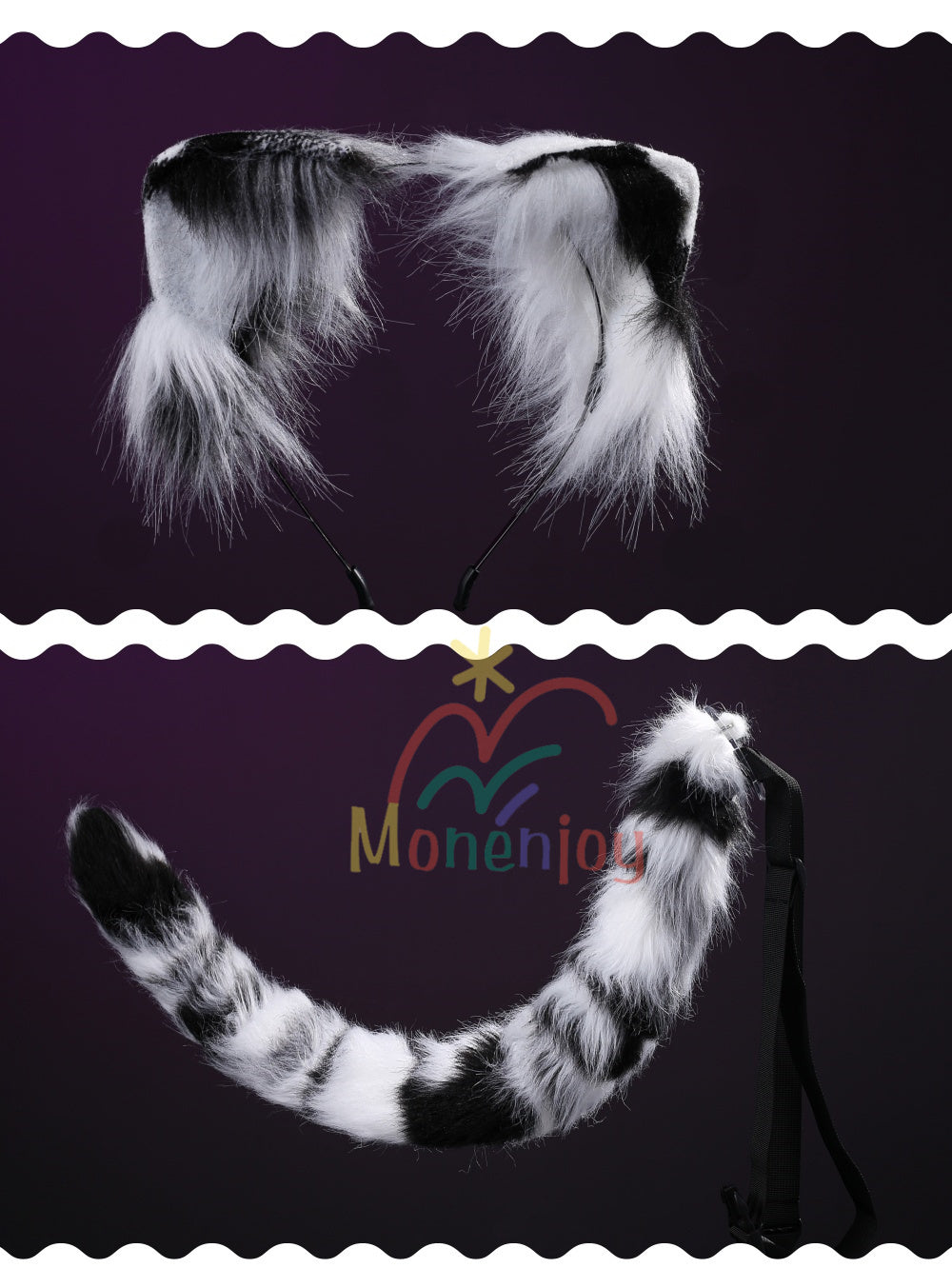 Monenjoy　超かぐや姫　駒沢 乃依　コスプレ衣装　メイド服　ピンク色　角贈り　耳＋尻尾別途追加 MONENJOY