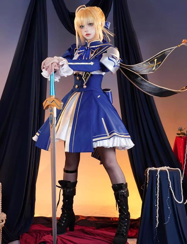 Monenjoy 崩壊スターレイル セイバー Saber　コスプレ衣装　ワンピース　戦闘服　ブルー色　イベントGS1423 - Monenjoy
