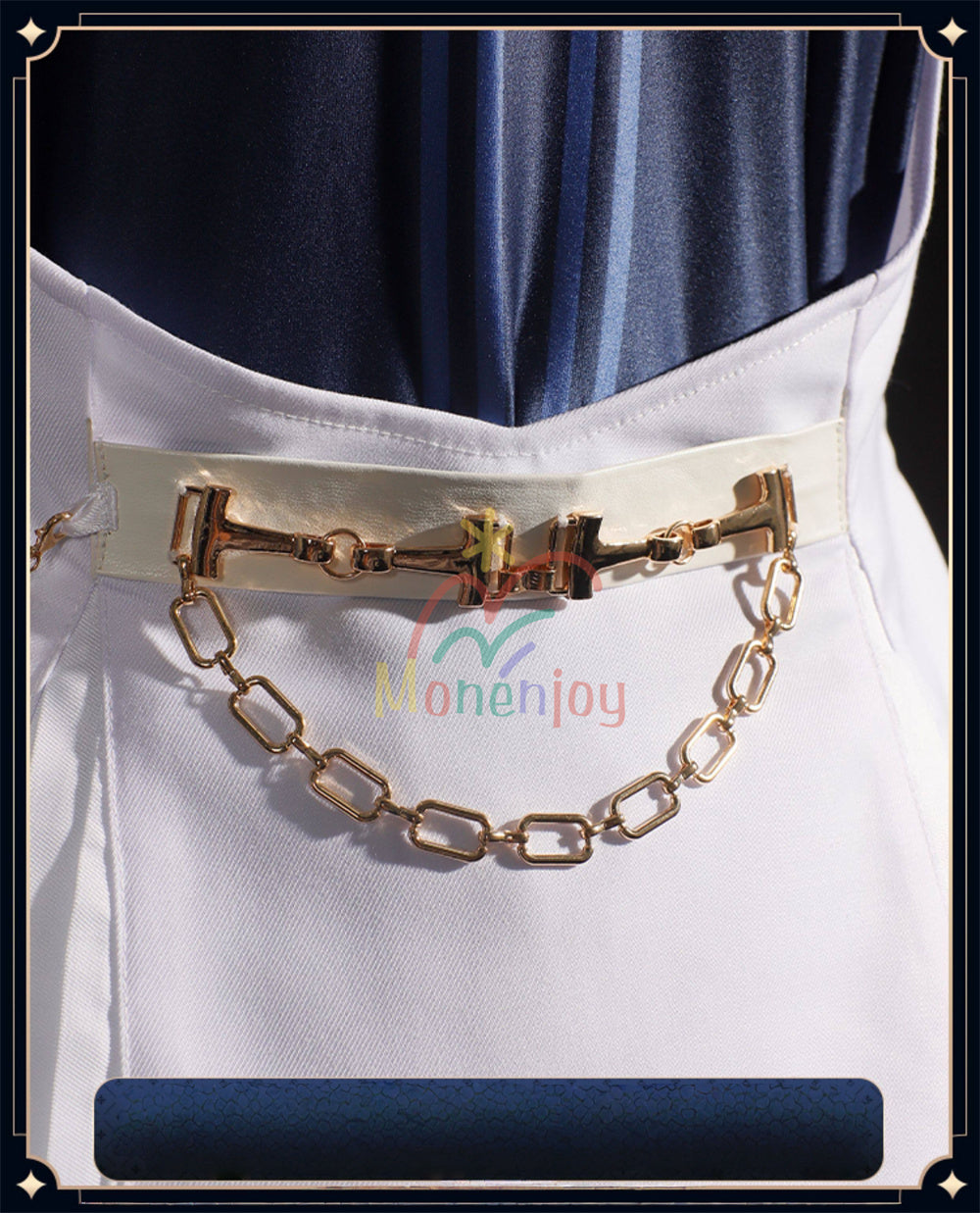 Monenjoy　原神　フリーナ　コスプレ衣装　Furina　初期衣装—伶優の戴冠式　コスチューム　金属製パーツ MONENJOY