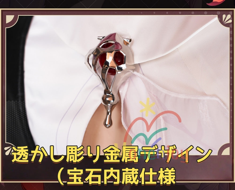 Monenjoy　崩壊スターレイル　長夜月　コスプレ衣装　記憶なのか　金属製パーツ　三月なのか　靴カバー付き　黄金裔　オロニクス　コスチュームGS1942