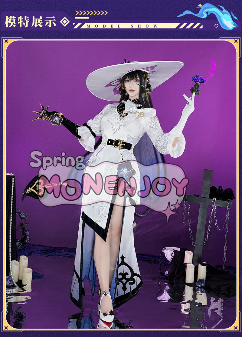 予約販売　Monenjoy 崩壊スターレイル　コンスタンス　永火官邸　ダリア　合金製パーツ　コスプレ衣装　帽子付　天外衛星通信 　コスチューム