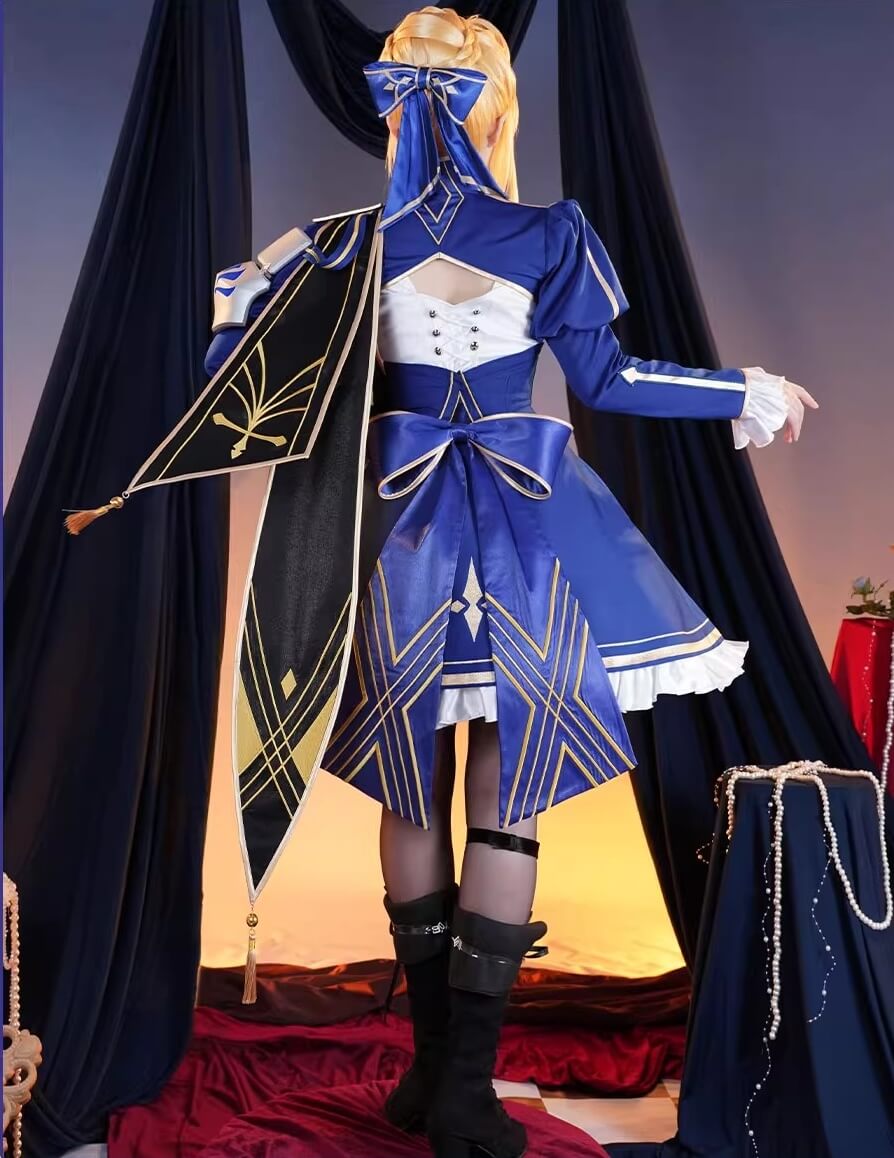 Monenjoy 崩壊スターレイル セイバー Saber　コスプレ衣装　ワンピース　戦闘服　ブルー色　イベントGS1423 - Monenjoy