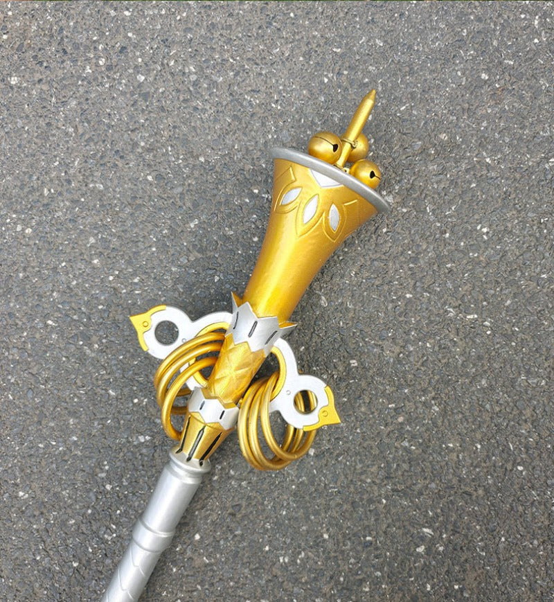 Monenjoy　ゼンレスゾーンゼロ　怪啖屋 リュシア・エロウェン　80cm　Pu製　音出る本物鈴 コスプレ道具　法杖