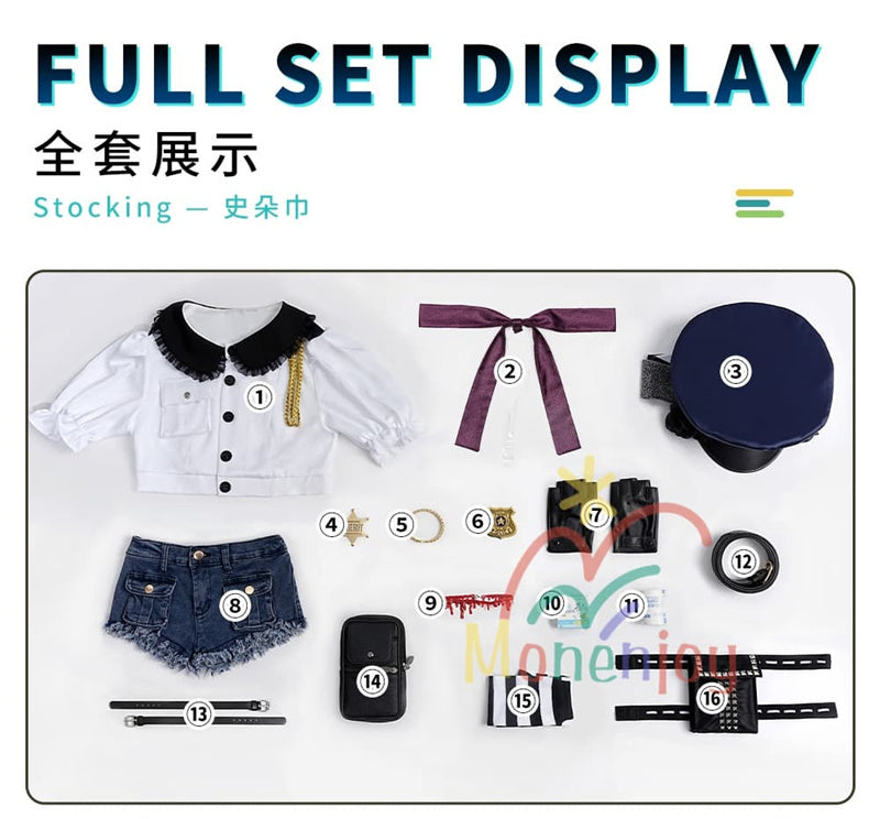 Monenjoy パンティ&ストッキングwithガーターベルト  パンスト姉妹　ユニフォーム コスプレ衣装　 newpsg  NewPSG／#Newパンスト  New PANTY ＆ STOCKING with GARTERBELT