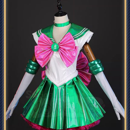 Monenjoy 美少女戦士セーラームーン SuperS　木野まこと　コスプレ衣装　コスチューム　 セーラージュピター　セーラースーツ Ver　GS1383　