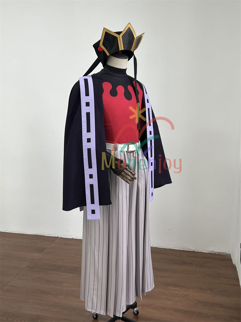 Monenjoy　鬼滅の刃 童磨 コスプレ衣装　帽子付き　どうま　衣装　上弦の弐 洋服 無限城 　ハロウィン　きめつのやいば　コスチューム