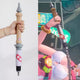 Monenjoy ゼンレスゾーンゼロ  アリス タイム香る海辺　伸縮式ステッキ　武器　杖　最大長120cm　アリス・タイムフィールド  ゼンゼロ ゼ 怪啖屋 コスプレ道具　武器モデル　EVA＋PVC材質　118cm　
