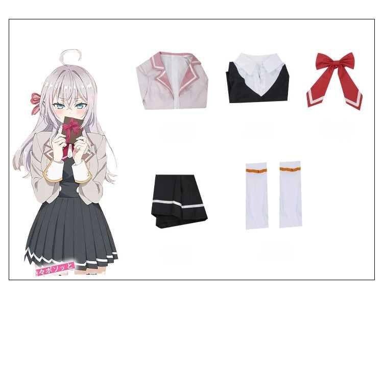 Monenjoy　ロシデレ　アーリャ 　コスプレ衣装　アリサ・ミハイロヴナ・九条　ろしでれ　JK服　高校服　ユニフォーム　時々ボソッとロシア語でデレる隣のアーリャさん 　コスチューム
