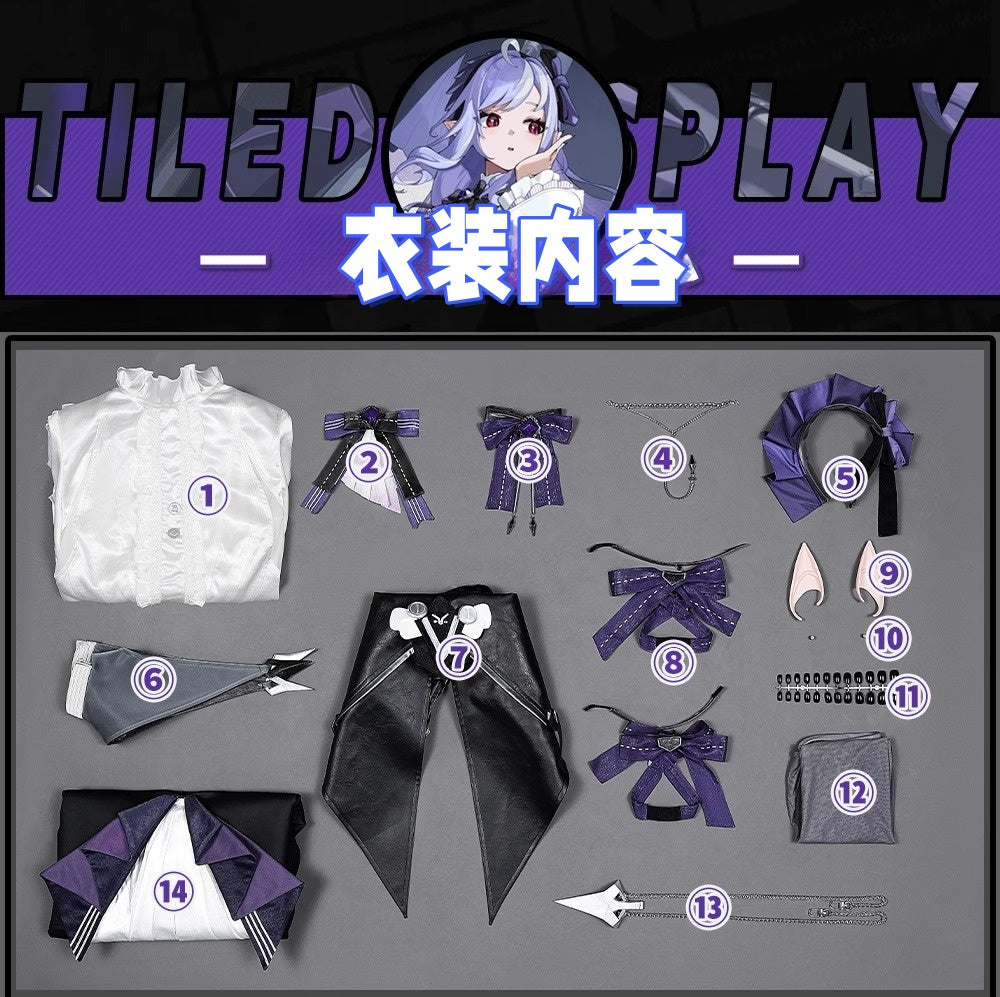 Monenjoy　ゼンゼロ ビビアン コスプレ　完全再現コスチューム｜立体裁断×本革風人工皮革｜金属装飾パーツ付属｜MONENJOY 　洋服　地雷系　モッキンバード - Monenjoy