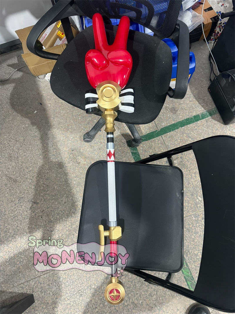 Monenjoy　崩壊スターレイル 火花　法杖　PETG+PLA材質　100cm　軽量 いいねハンド チョキハンド スタレ　コスチューム 二相楽園 切り替え可能 武器モデル