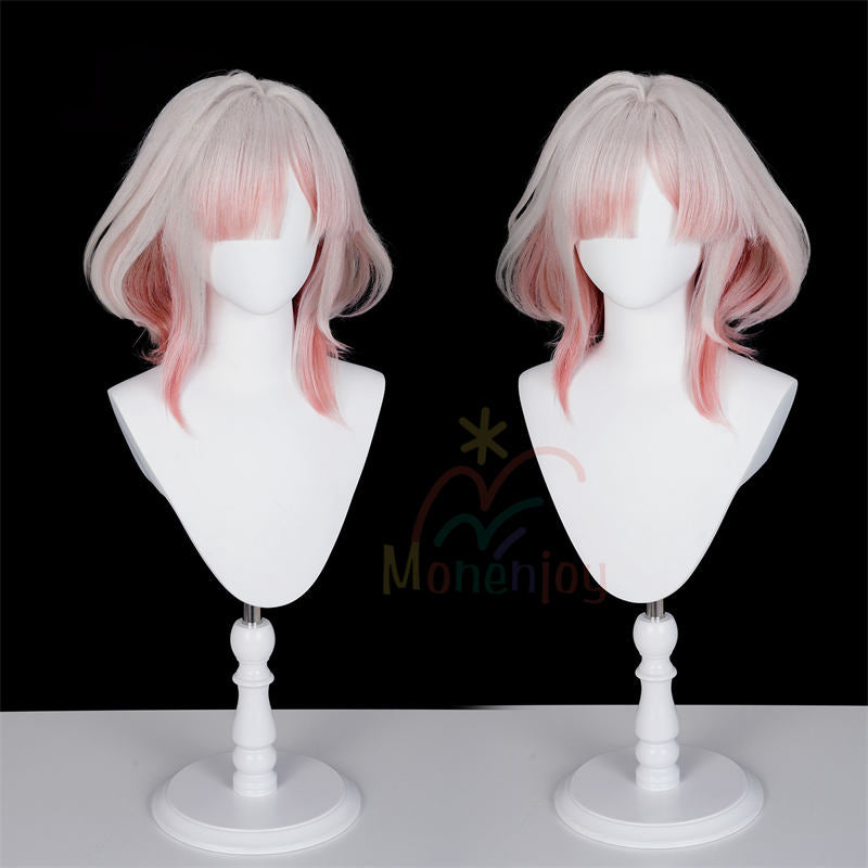 Monenjoy　アークナイツ：エンドフィールド　 弭弗　ウィッグ　42cm　カツラ　コスプレ用道具　鬘　耐熱ウィッグ　