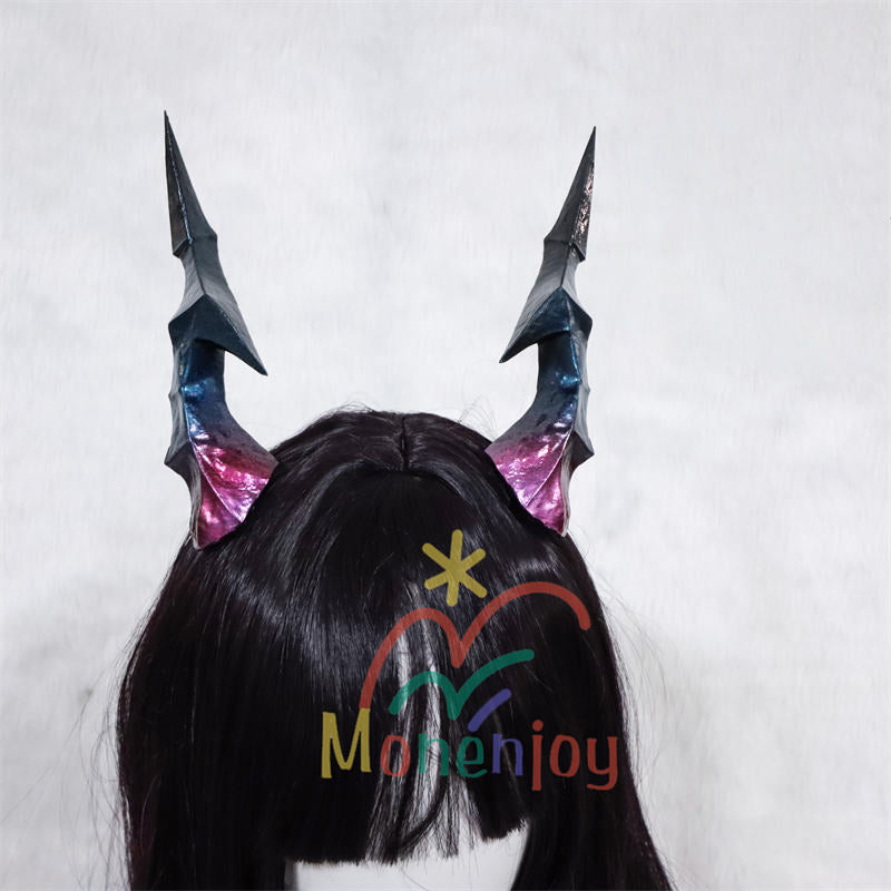 Monenjoy　アークナイツ:エンドフィールド 角　17cm　チェン・センユー　PLA材質  アクセサリー　陳千語　ヘアアクセサリー　イベント　コスプレ道具　