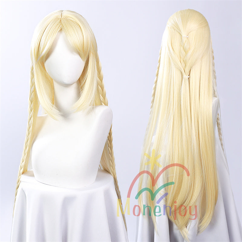 Monenjoy 鳴潮 カルテジアコスプレ衣装　 Cartethyia　フルールドリス 礼服　放浪騎士　豪華コス衣装　エルフ耳+黒キャミ+スパッツ付属 スカート色完全再現