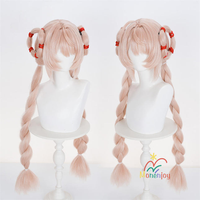 Monenjoy ゼンゼロ ザオ コスプレ ウィッグ　95cm　照　鬘　ケモナー衣装　Furry　テイル　モコモコ　ファーリー