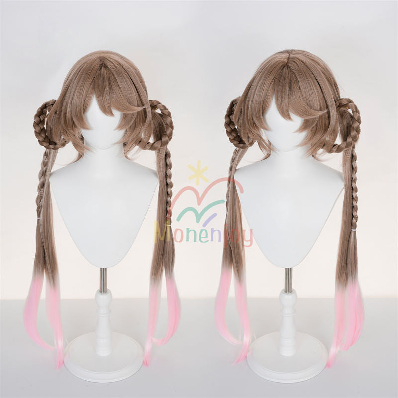 Monenjoy アークナイツ エンドフィールド エイヤフィヤトラ　90cm　ウィッグ　コスプレ衣装　Eyjafjalla　コスチューム　明日方舟 イースタンシリーズ