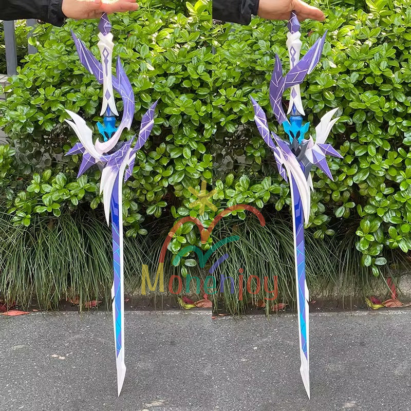 Monenjoy 原神 スカーク　蒼耀 片手剣　モチーフ武器　恐らく片手剣　110cm　PU製　立体　コスプレ道具　武器モデル　Skirk　道具　深淵の国GS1433