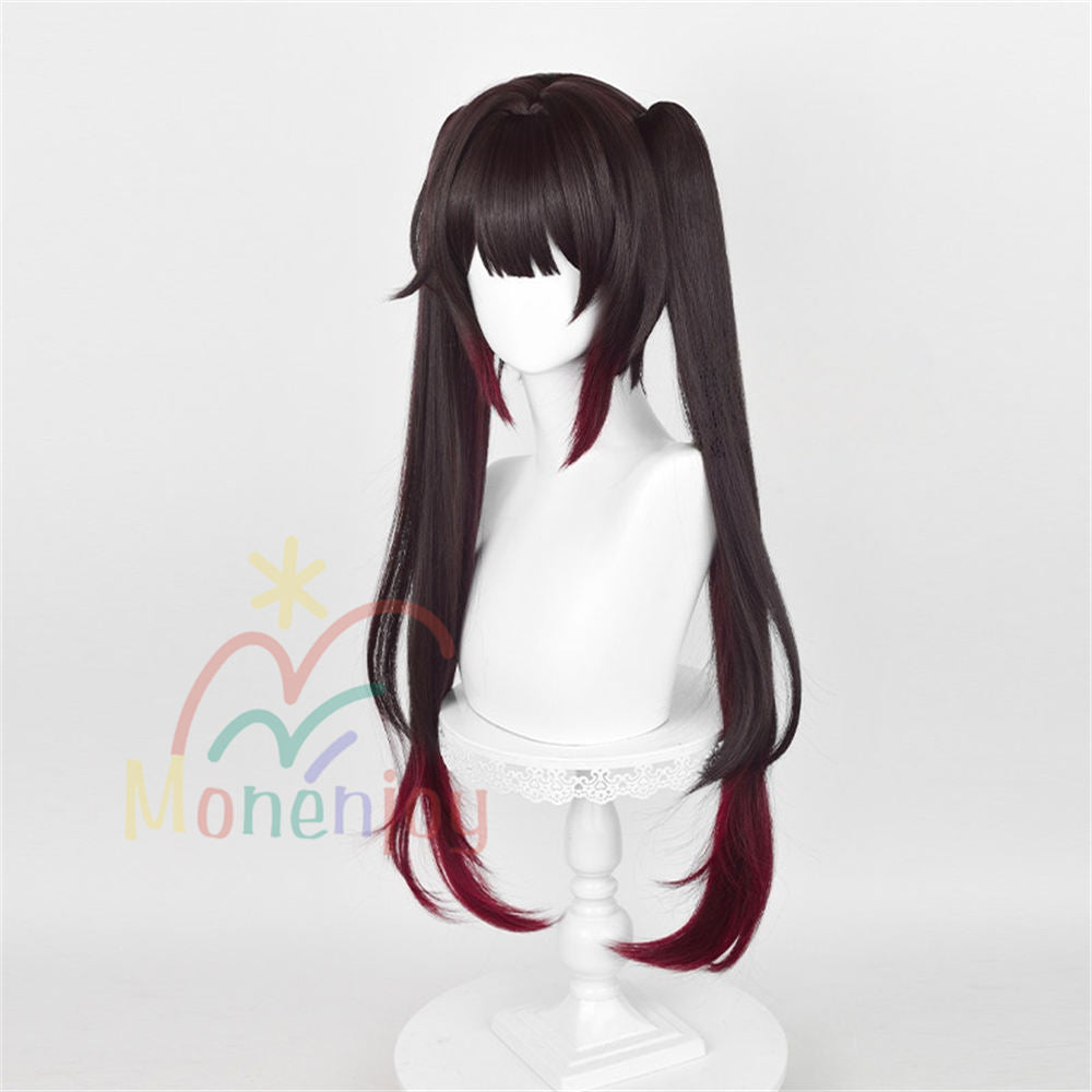 Monenjoy　崩壊スターレイル 花火 ウィッグ　72cm　鬘　コスプレ道具　カツラ　2次元　イベント舞台対応　自然感　　耐熱ウィッグ Monenjoy