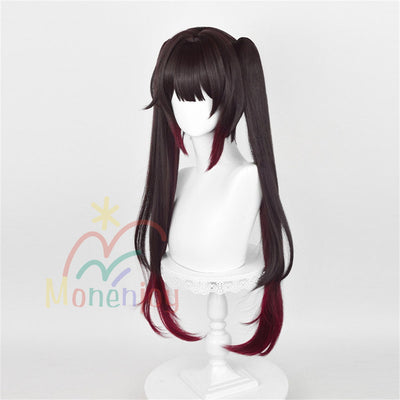 Monenjoy　崩壊スターレイル 花火 ウィッグ　72cm　鬘　コスプレ道具　カツラ　2次元　イベント舞台対応　自然感　　耐熱ウィッグ Monenjoy