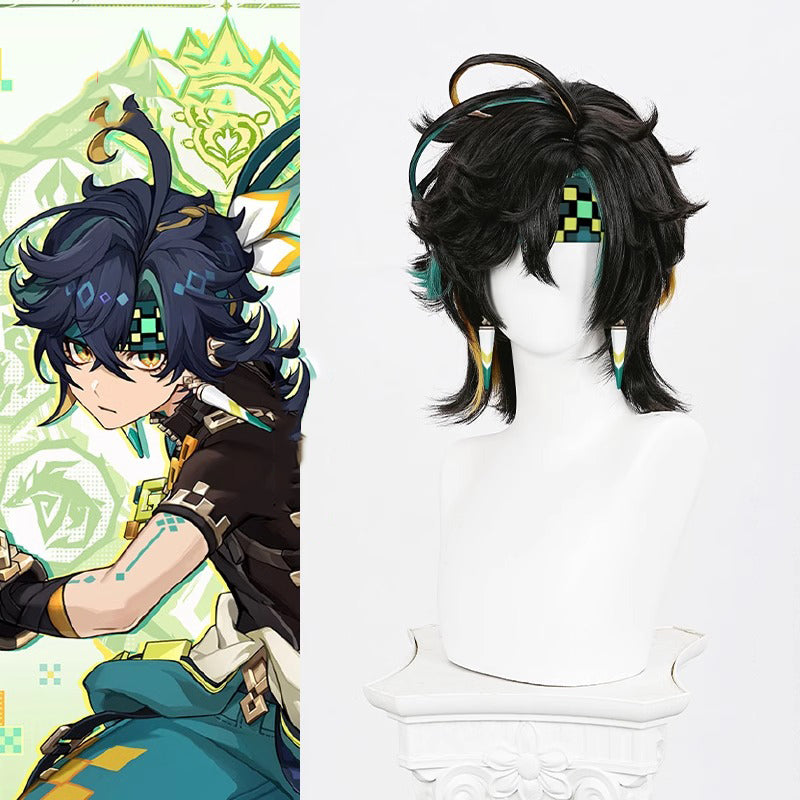 Monenjoy 原神 キィニチ ウィッグ　カツラ　コスプレ道具　イベント　 - Monenjoy