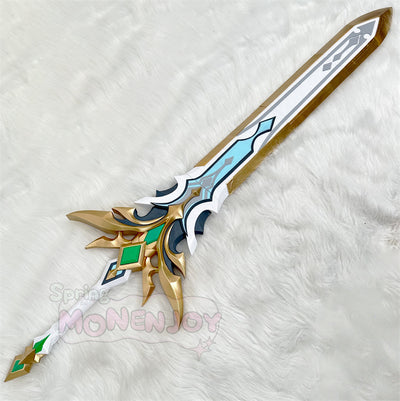 Monenjoy 原神 ファルカ 両手剣 西風騎士団の大団長 空月の歌  ナド・クライ 武器モデル　コスプレ道具　120cmと115cm　