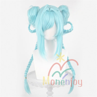 Monenjoy初音ミク　キョンシー コスプレ ウィッグ　マジカルミライ 妖しげで可憐なキョンシーVer.　かつら　イベント　ウィッグ Monenjoy