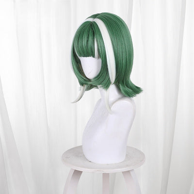 Monenjoy　ガチアクタ ギータ ウィッグ　カツラ　32cm　鬘　コスプレ道具　緑色　耐熱 コスプレ用カツラ
