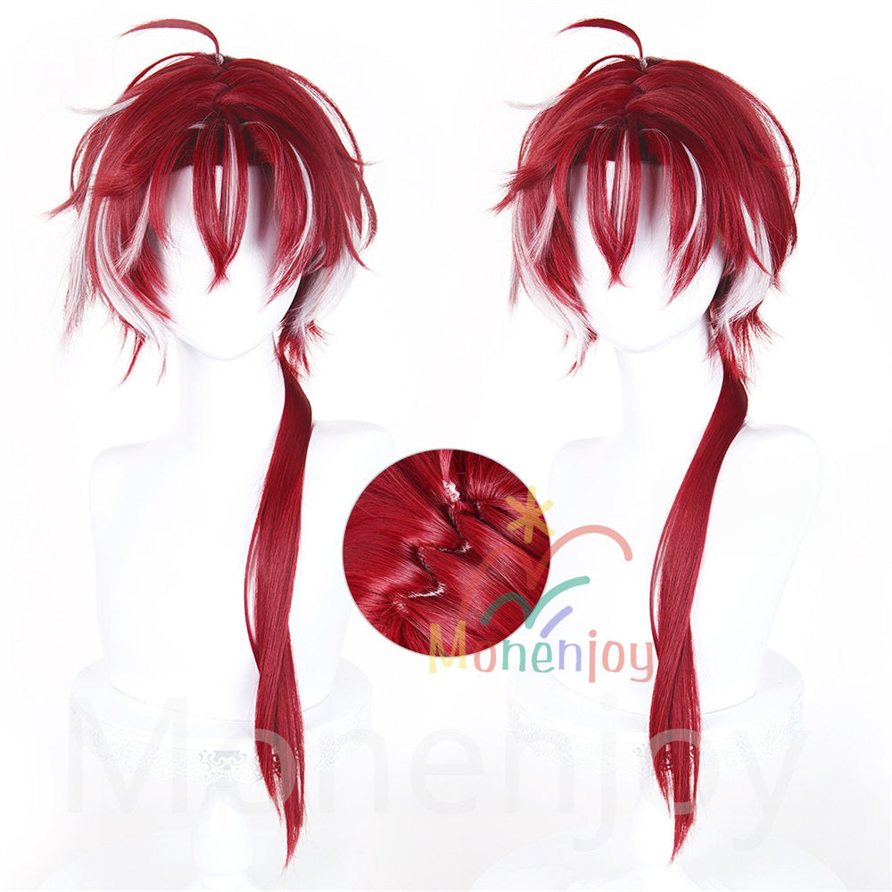 Monenjoy　アークナイツ　ベッローネ Bellone　ウィッグ　カツラ　75cm　耐熱ウィッグ　自然感  Arknights　Mサイズ フリーサイズ フルウィッグ 自然 かつら ハイトーン カール ストレート  wig 撮影道具 MONENJOY