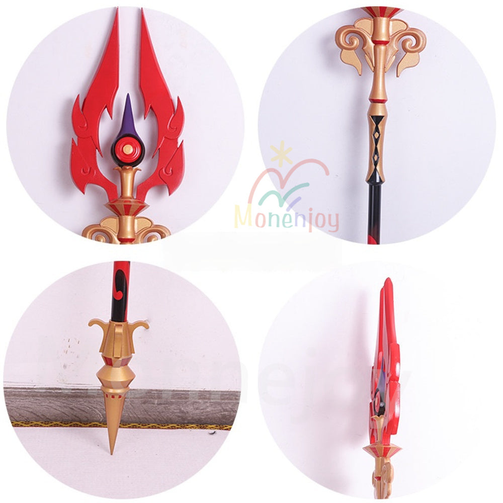 Monenjoy 原神 護摩の杖 コスプレ道具 PLA材質 185cm 胡桃モチーフ武器