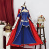 Monenjoy 　Fate　アルトリア・ペンドラゴン コスプレ衣装　Fate/staynight　セイバー　イベント　仮装　マント付　 - Monenjoy
