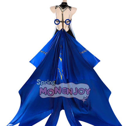 ชุดคอสเพลย์ Monenjoy Narushio Cartesia, ชุดทางการ Fleur-de-Lis, ชุดอัศวินพเนจร, ชุดหรูหรา, หูเอลฟ์, เสื้อกล้ามสีดำและเลกกิ้ง, กระโปรงจำลองสี, รุ่นพรีเมียม