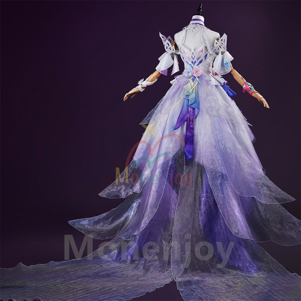 予約　Monenjoy 崩壊スターレイル　コスプレ　キュレネ　Cyrene 衣装　豪華　2.4m超ロング裾 　洋服　ワンピース　 1/3Delusion