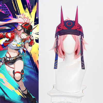 Monenjoy　崩壊スターレイル　乱破（らんは）　ウィッグ　カツラ　コスプレ道具 - Monenjoy