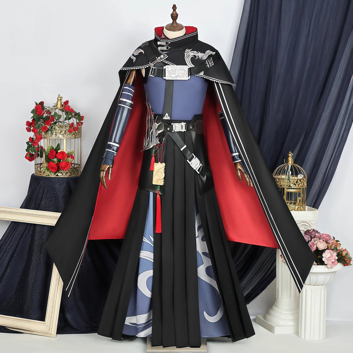 Monenjoy コスプレ衣装　 アークナイツ 星6　ズオ・ラウ　実物化　ケープ　耳飾り　3d樹脂アクセサリー コスプレ衣装イベント　　仮装　ハロウィン - Monenjoy