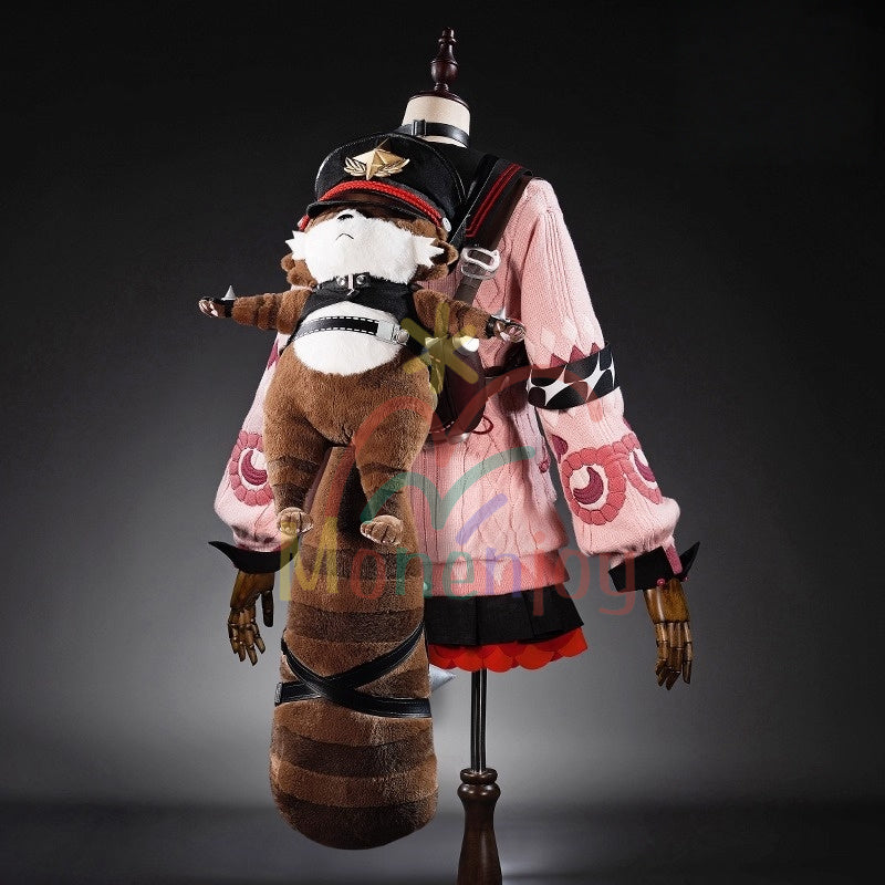 売り切れ次第終了・再入荷なし　Monenjoy　ゼンレスゾーンゼロ　浮波柚葉　コスプレ衣装　　セーラー服　Ukinami Yuzuha　怪啖屋　ミニスカート　狸の尻尾　本物の狸　かまちー追加　イベント　おもちゃ　狸　セーターコート　