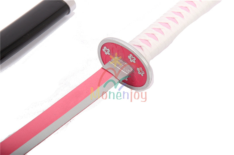 Monenjoy　鬼滅の刃 栗花落 カナヲ 日輪刀　コスプレ道具　日本刀　104cm　ピンク色　 狩り つゆり かなお　鬼殺隊の女剣士 花の呼吸 　武器モデル　レプリカ　ハロウィン