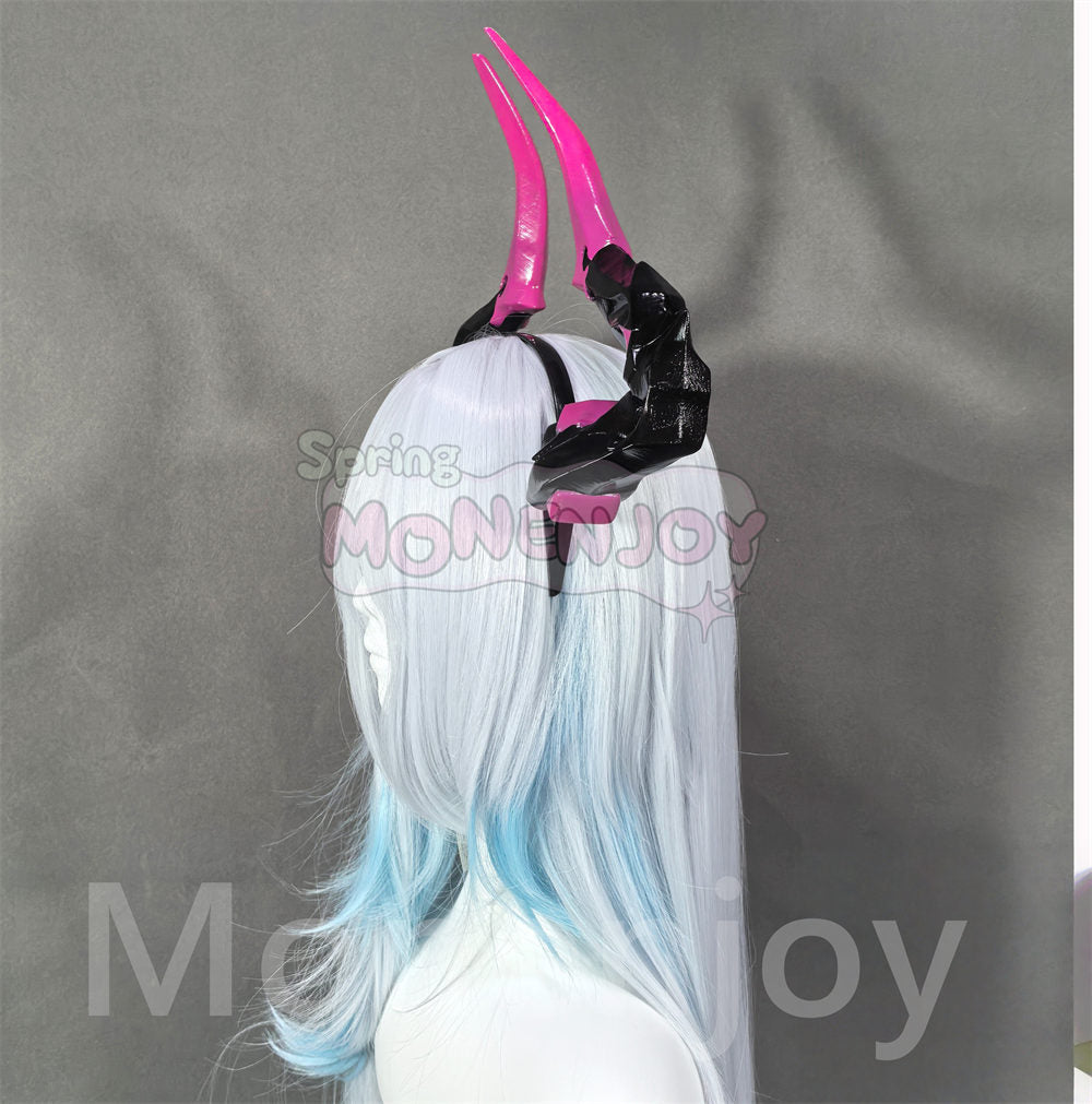 Monenjoy エンドフィールド イヴォンヌ 角 28cm ヘアバンドPLA材質　コスプレ道具　アークナイツ　イベント舞台対応 MONENJOY