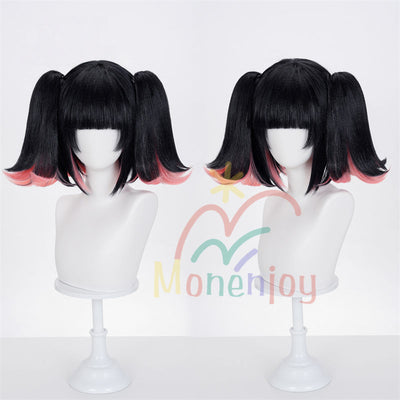 Monenjoy ゼンレスゾーンゼロ  南宮羽 鬘　35cm　コスプレ　ウィッグ  バーチャルアイドル　カツラ　妄想エンジェル　仮装