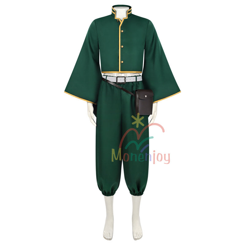 Monenjoy　デッドアカウント　縁城 蒼吏　コスプレ衣装緑色　霞流 括　えにしろ そうじ　仮装　舞台服　コスチューム